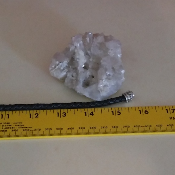 SOLD-Judith Ripka Leather Necklace with Bonus - Picture 4 of 6